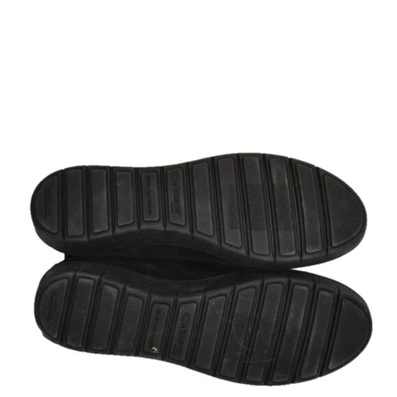 $550 LA CANADIENNE Barb Black Suede Waterproof Zip Bootie BLACK 8.5 (MG20)